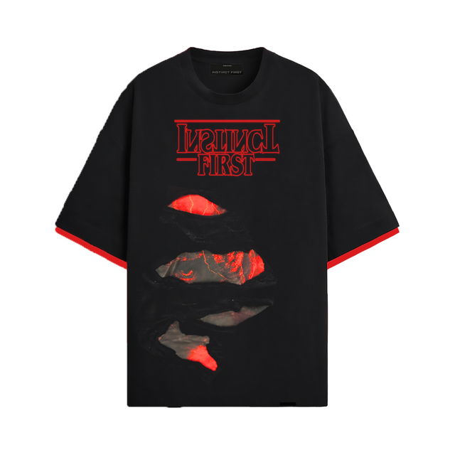 Stranger Instincts - Oversized T-shirt (Black)