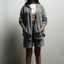 GRAPHITE Washed Oversized Hoodie