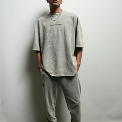 Washed oversized T-shirt (Jade)