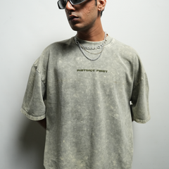 Washed oversized T-shirt (Jade)