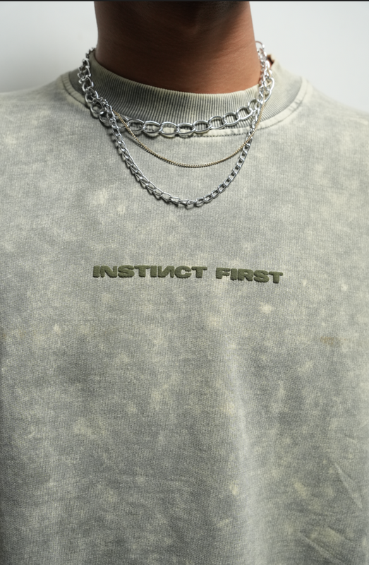 Washed oversized T-shirt (Jade)