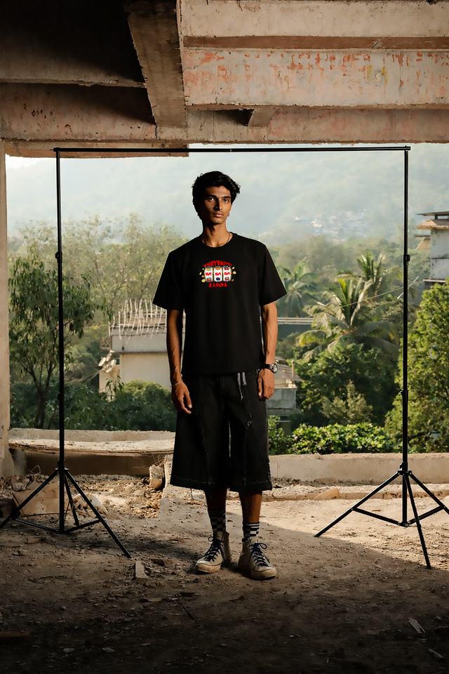 Slot Machine - Relaxed Fit Tshirt (Black)