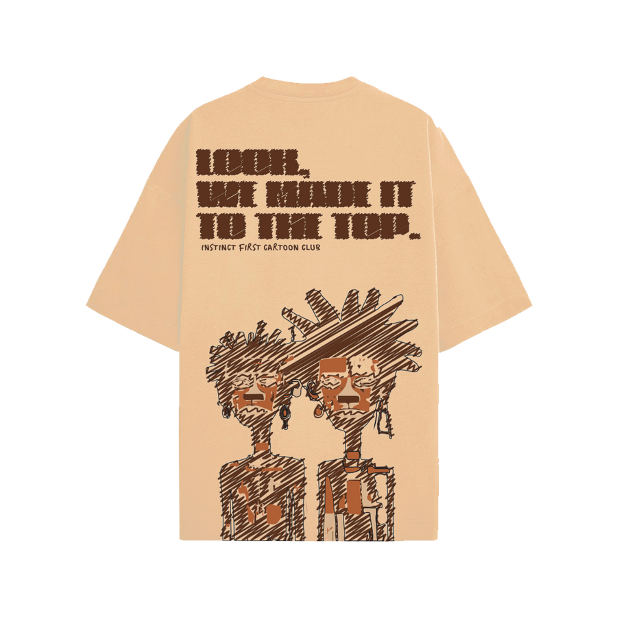 Tribal - Oversized T-shirt (Beige)