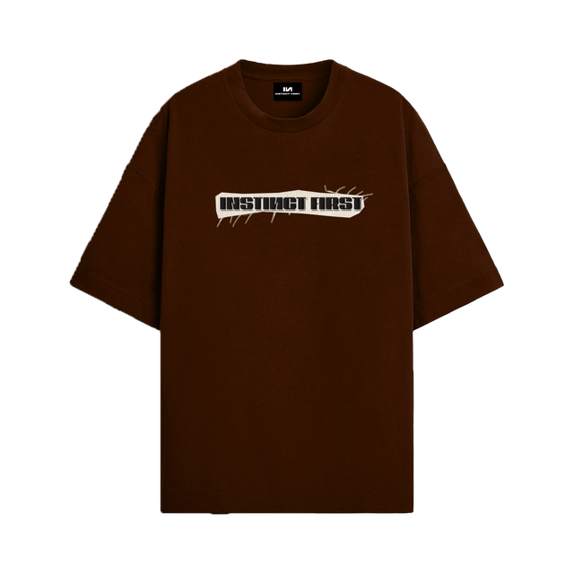 Tribal - Oversized T-Shirt (Coffee)