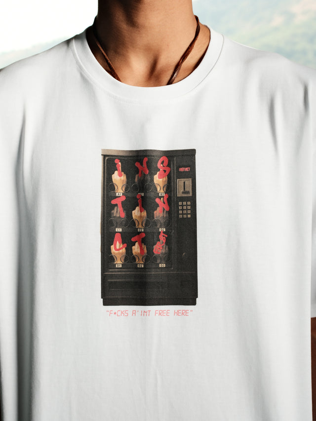 Vending Machine - Relaxed Fit Tshirt (White)