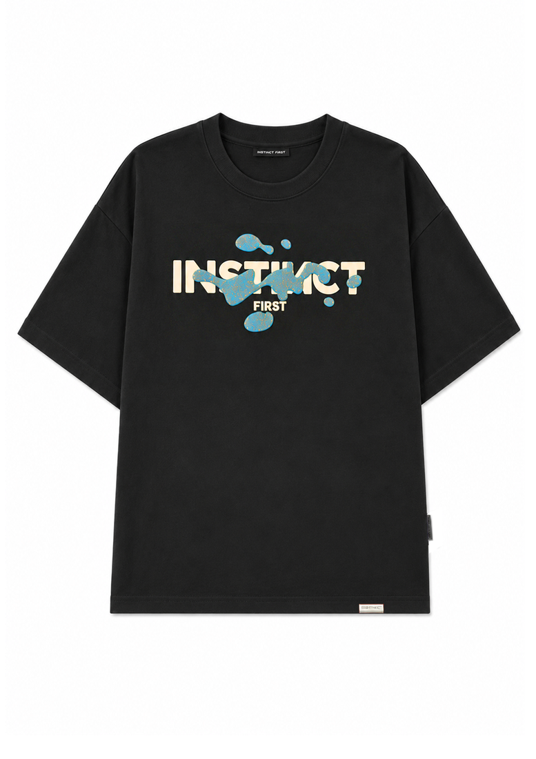 Splash of Instincts - Oversized T-Shirt (Black)