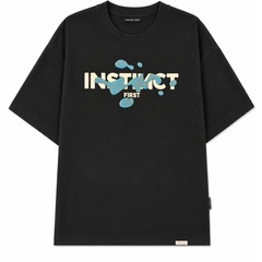 Splash of Instincts - Oversized T-Shirt (Black)
