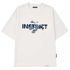 Splash of Instincts - Oversized T-shirt (White)