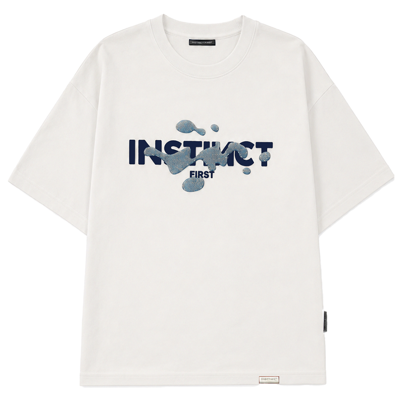 Splash of Instincts - Oversized T-shirt (White)