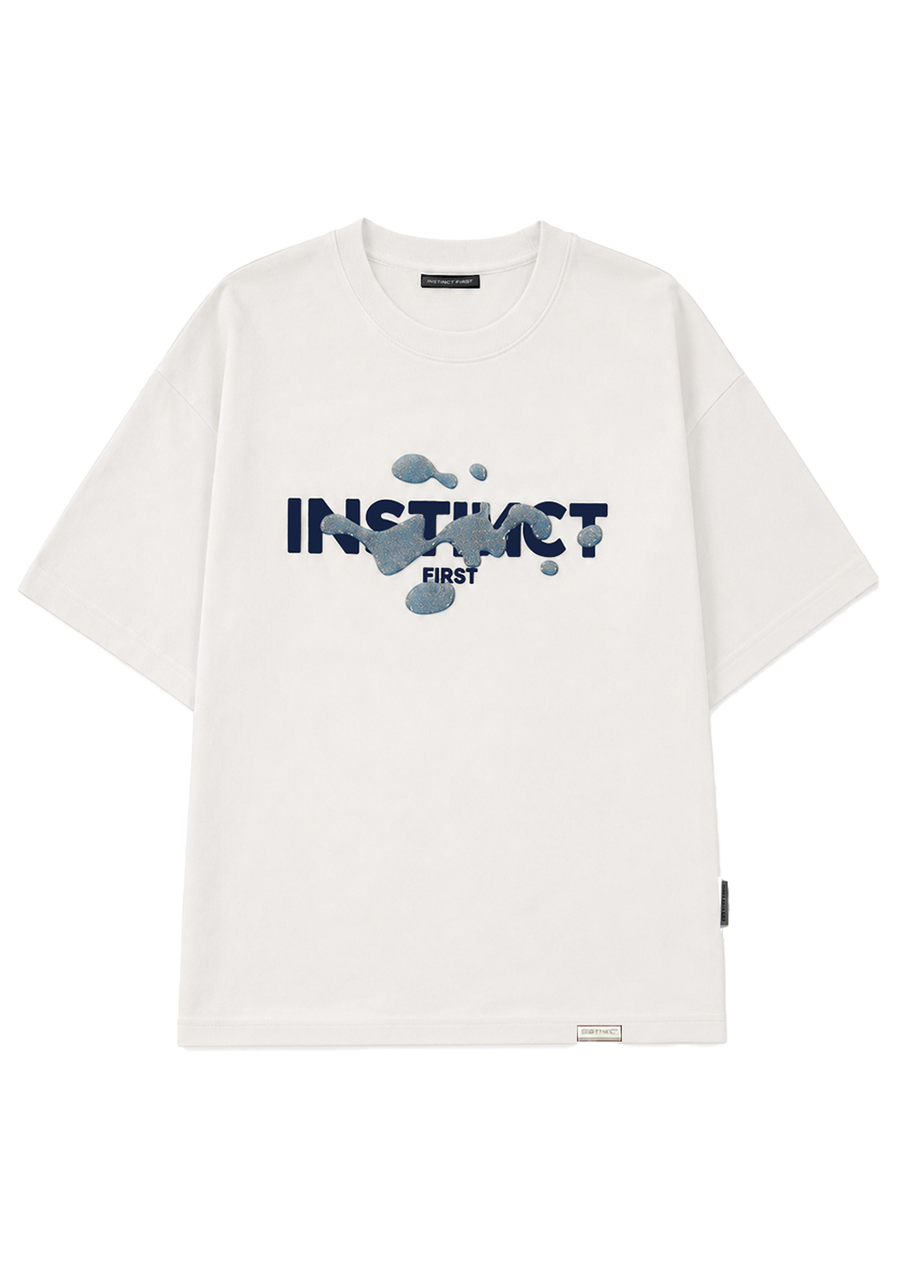 Splash of Instincts - Oversized T-shirt (White)