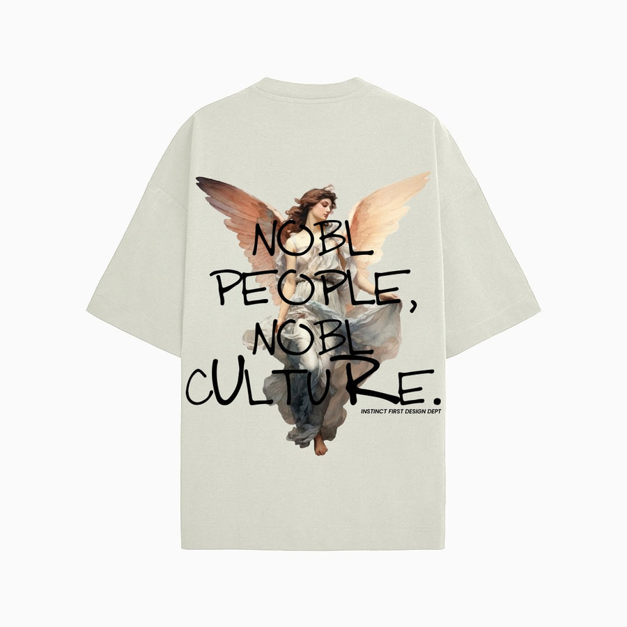 Nobl Oversized T-shirt- (Off-White)
