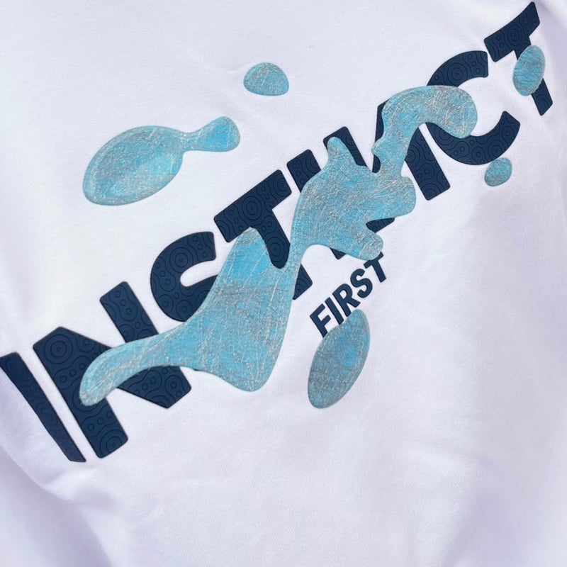 Splash of Instincts - Oversized T-shirt (White)