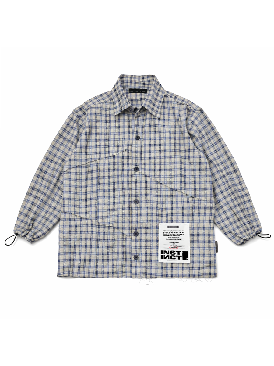 Raw Panel Shirt - (Blue)