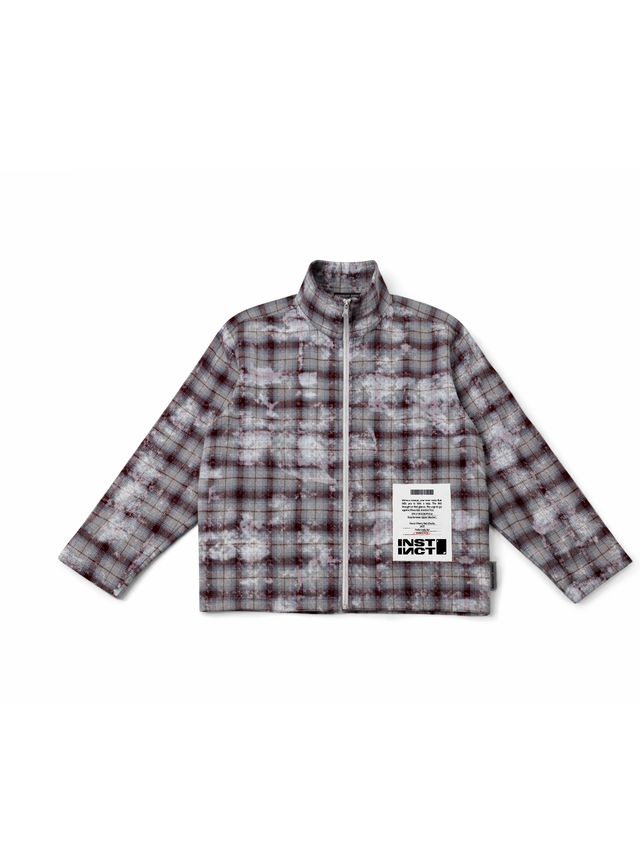 The Solo Zipper Shirt - (Washed Maroon)