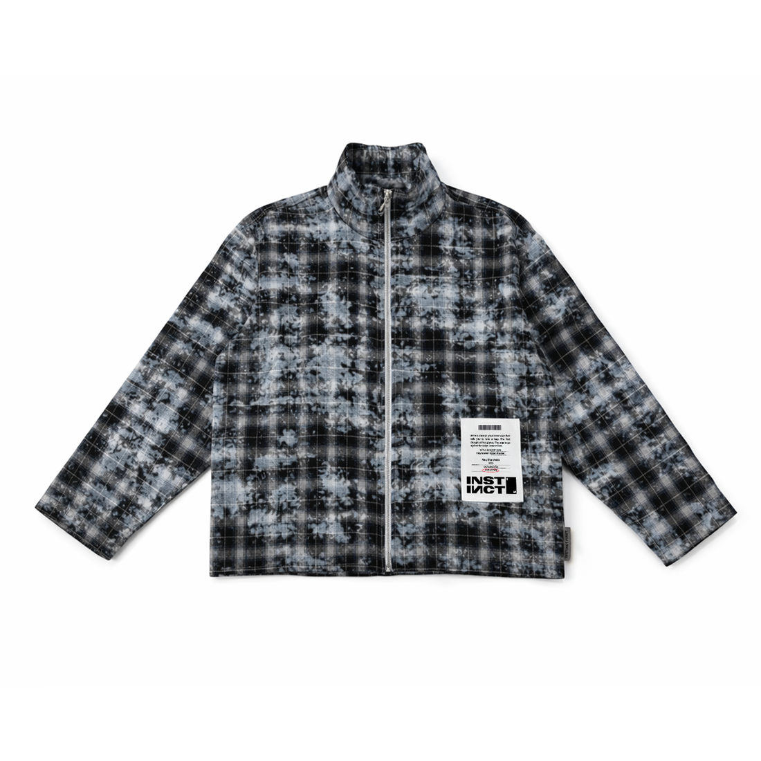 The Solo Zipper  Shirt - (Washed Blue)