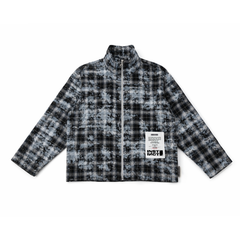 The Solo Zipper  Shirt - (Washed Blue)