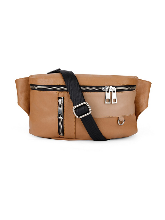 Tan leather belt bag Clearance