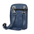 leather crossbody bag - blue - instinct first