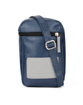 leather crossbody bag - blue - instinct first