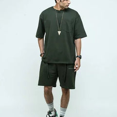 Oversized Shorts - Safari Kombu - Instinct First