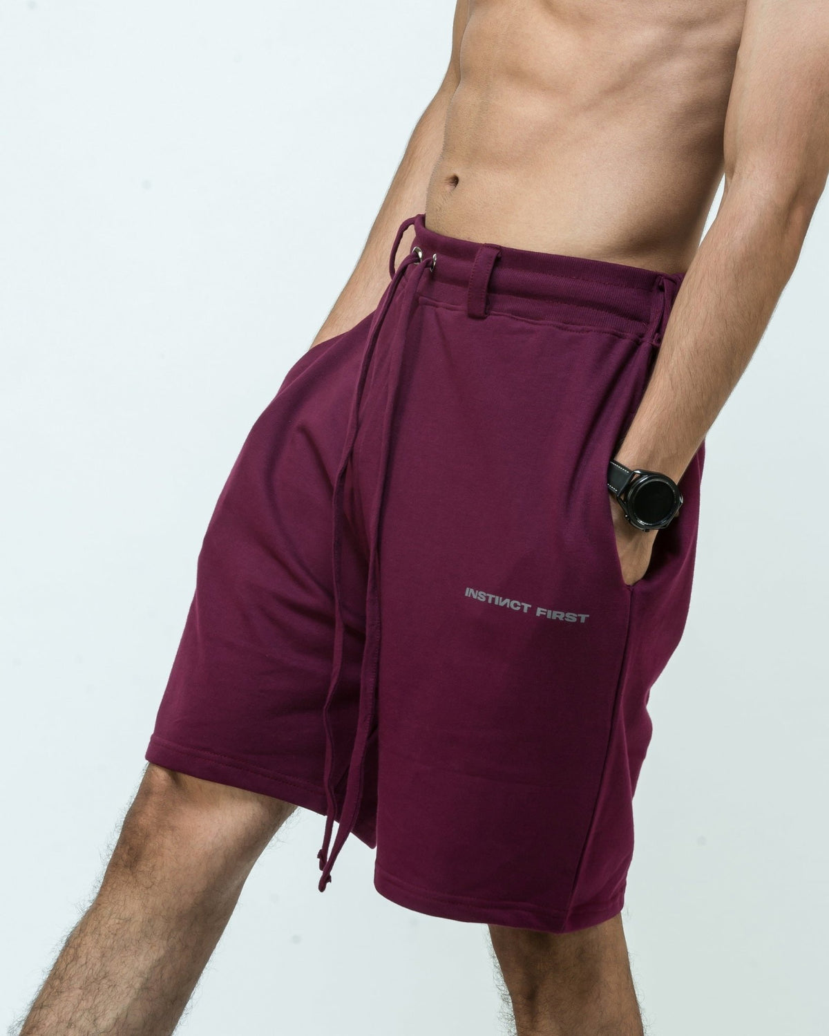 Oversized Shorts - Wilderness Wine - Instinct First
