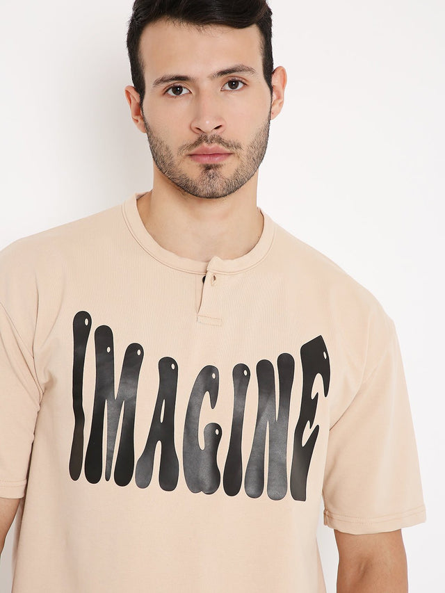 Beige Oversized T-shirt