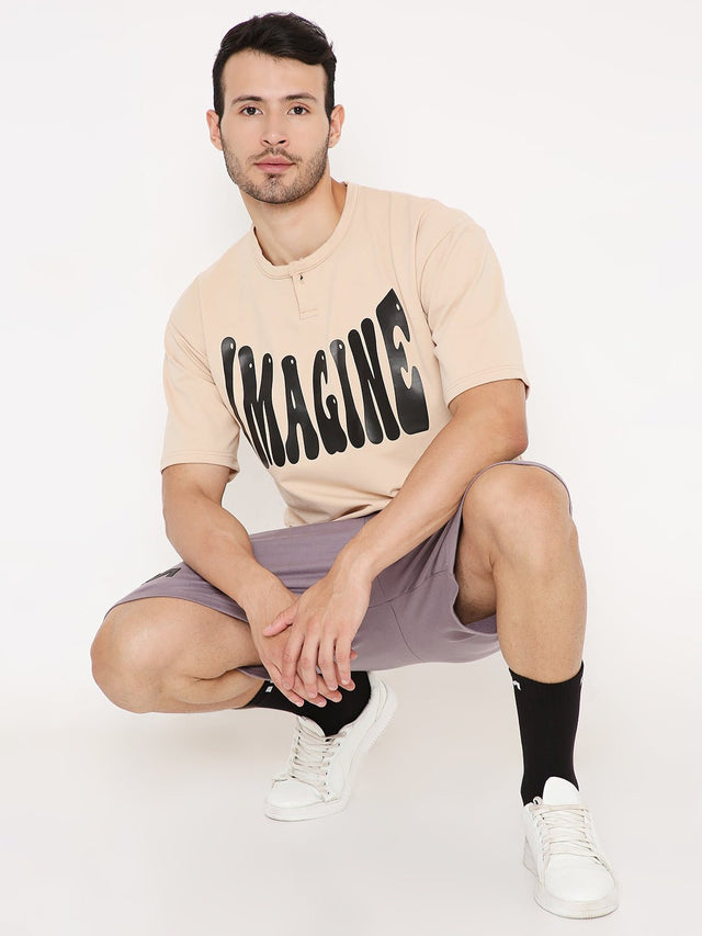 Beige Oversized T-shirt