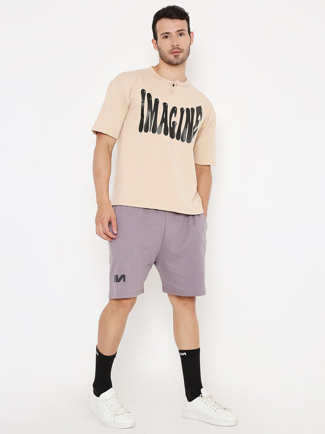 Beige Oversized T-shirt