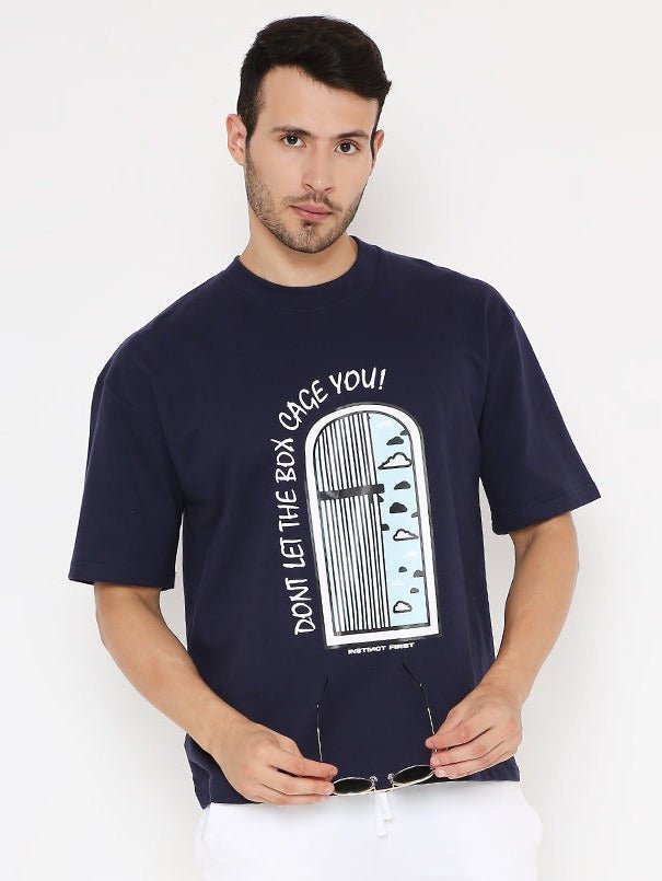 Oversized T-shirts - Blue Cage - Instinct First