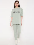 Green Oversized T-shirts 