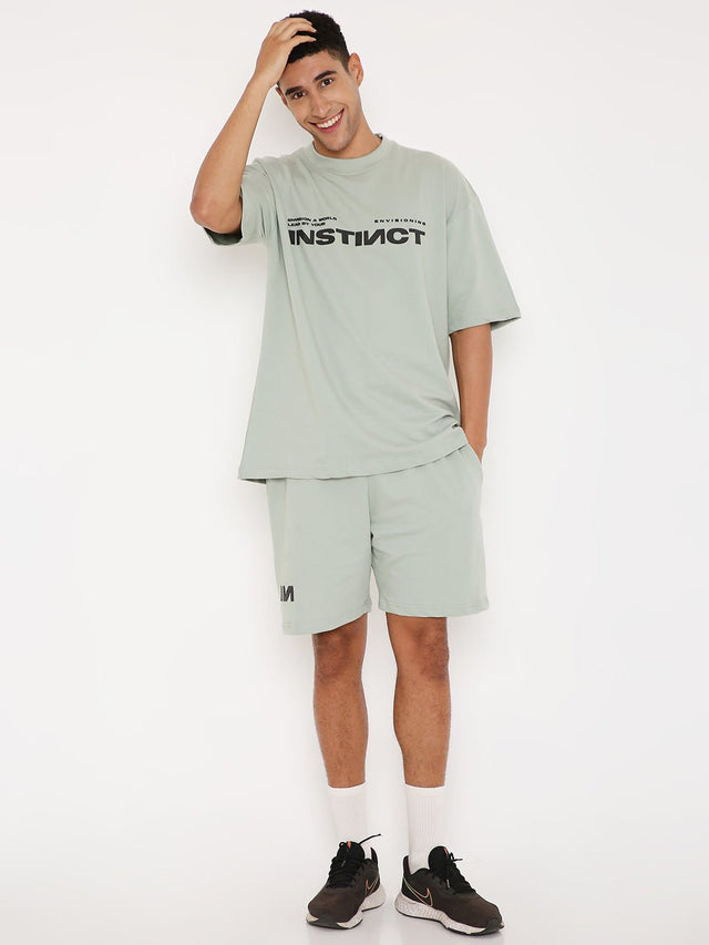 Oversized T-shirts - Camping Green - Instinct First