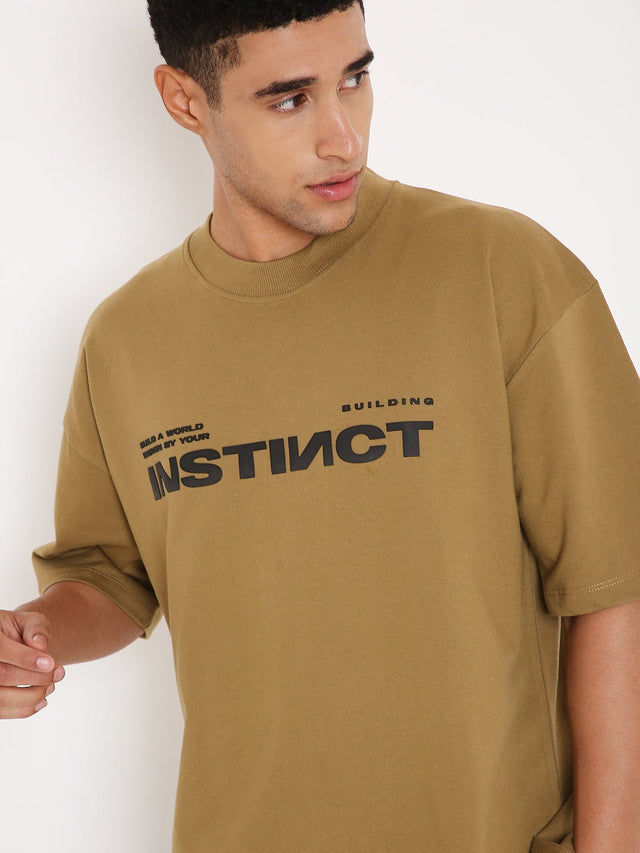 Oversized T-shirts - Pirate Brown - Instinct First