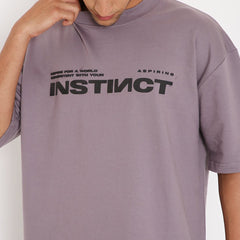 Purple Oversized T-shirts 
