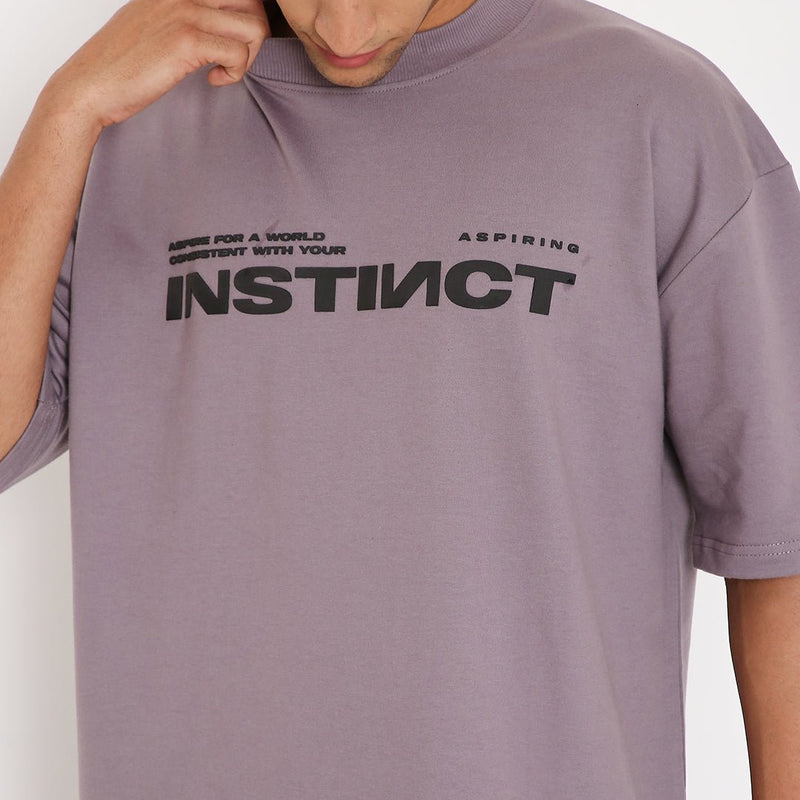 Purple Oversized T-shirts 