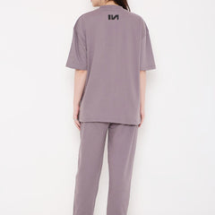 Purple Oversized T-shirts 