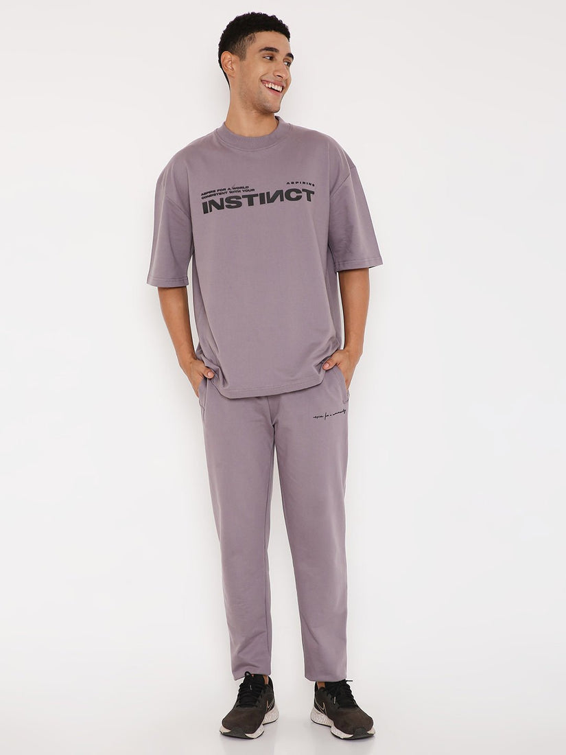 Purple Oversized T-shirts 