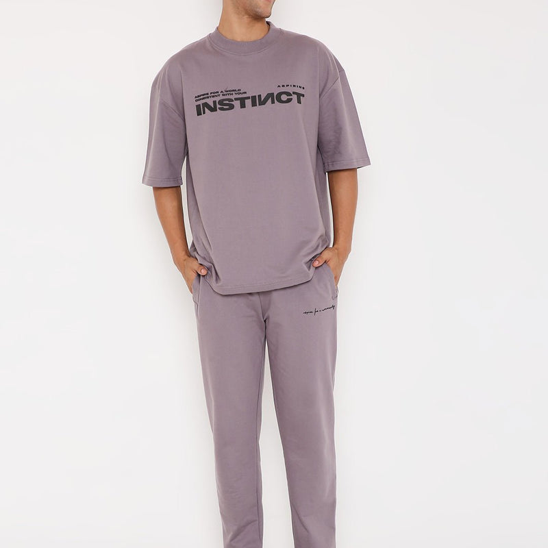 Purple Oversized T-shirts 
