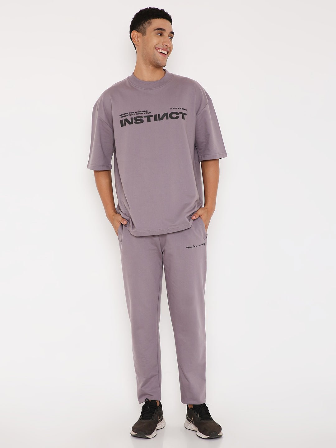 Purple Oversized T-shirts 