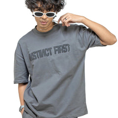 Grey Oversized T-shirts  