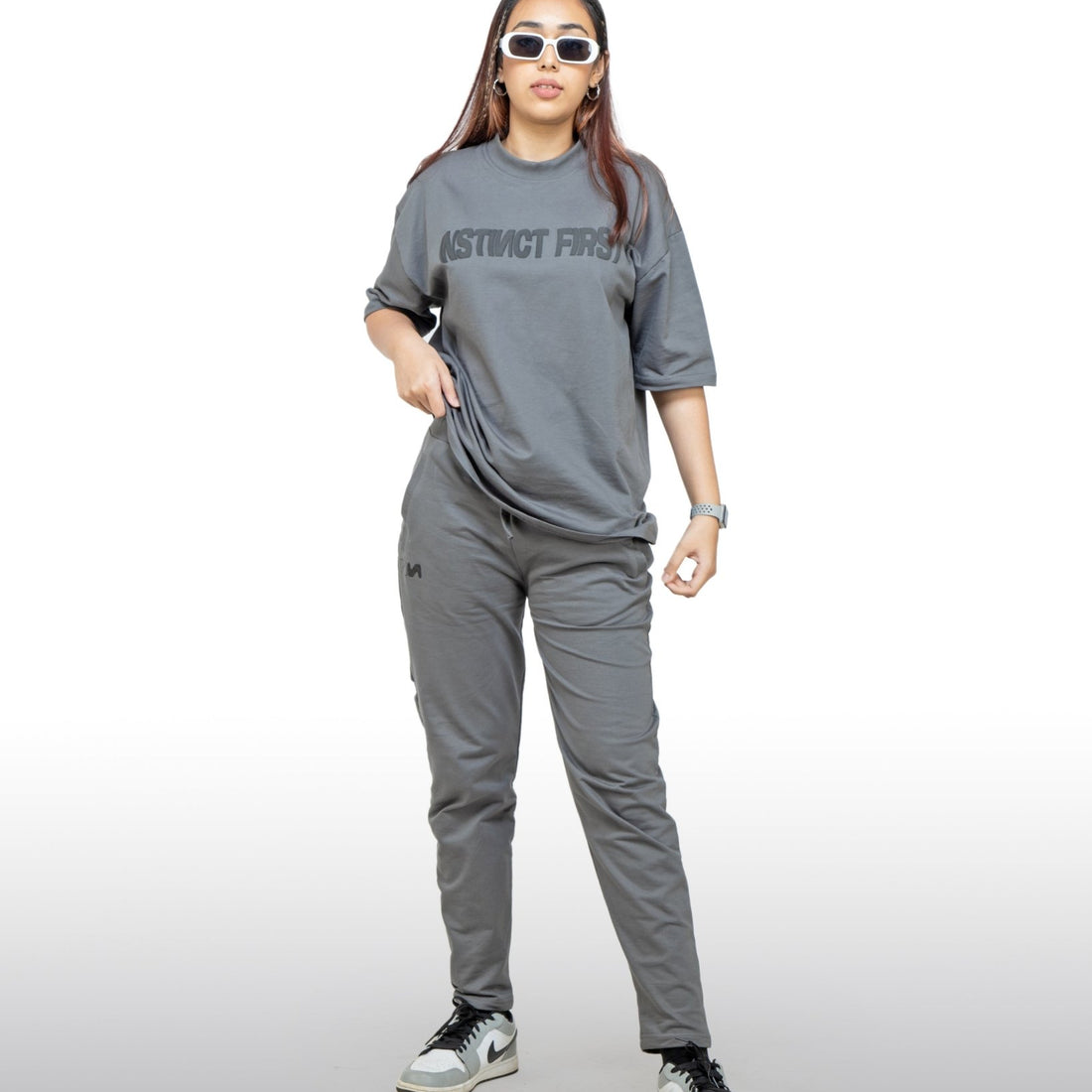Grey Oversized T-shirts  