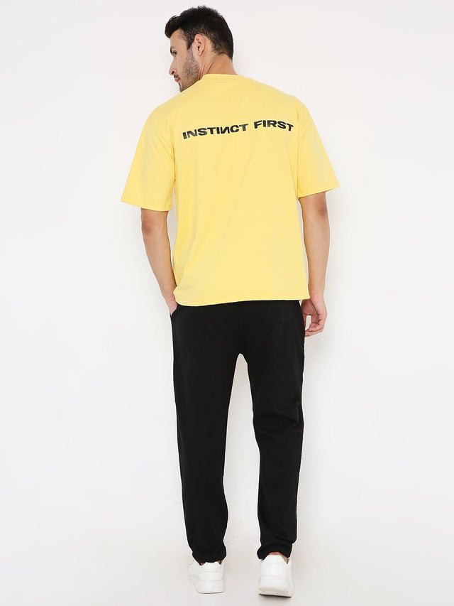 Oversized T-shirts - Yellow Mountain - Instinct First